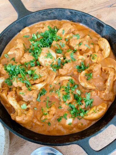 CURRY DE COUVE FLOR E LEITE DE AMÊNDOAS FACÍLIMO